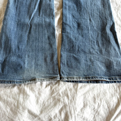 Express Low-Rise Medium Wash Bootcut Jeans - Size S