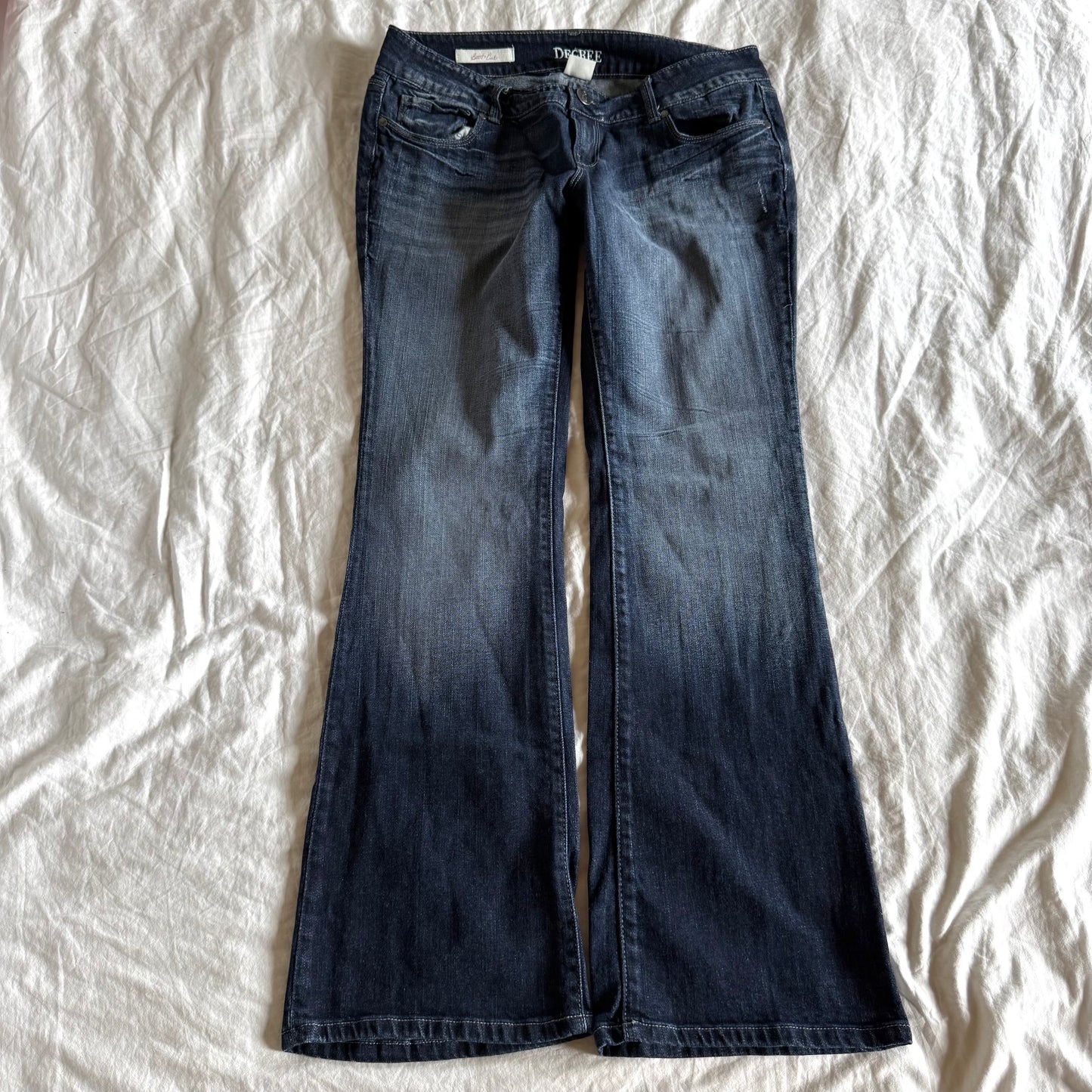 Decree Low-Rise Dark Wash Bootcut Jeans - Size L