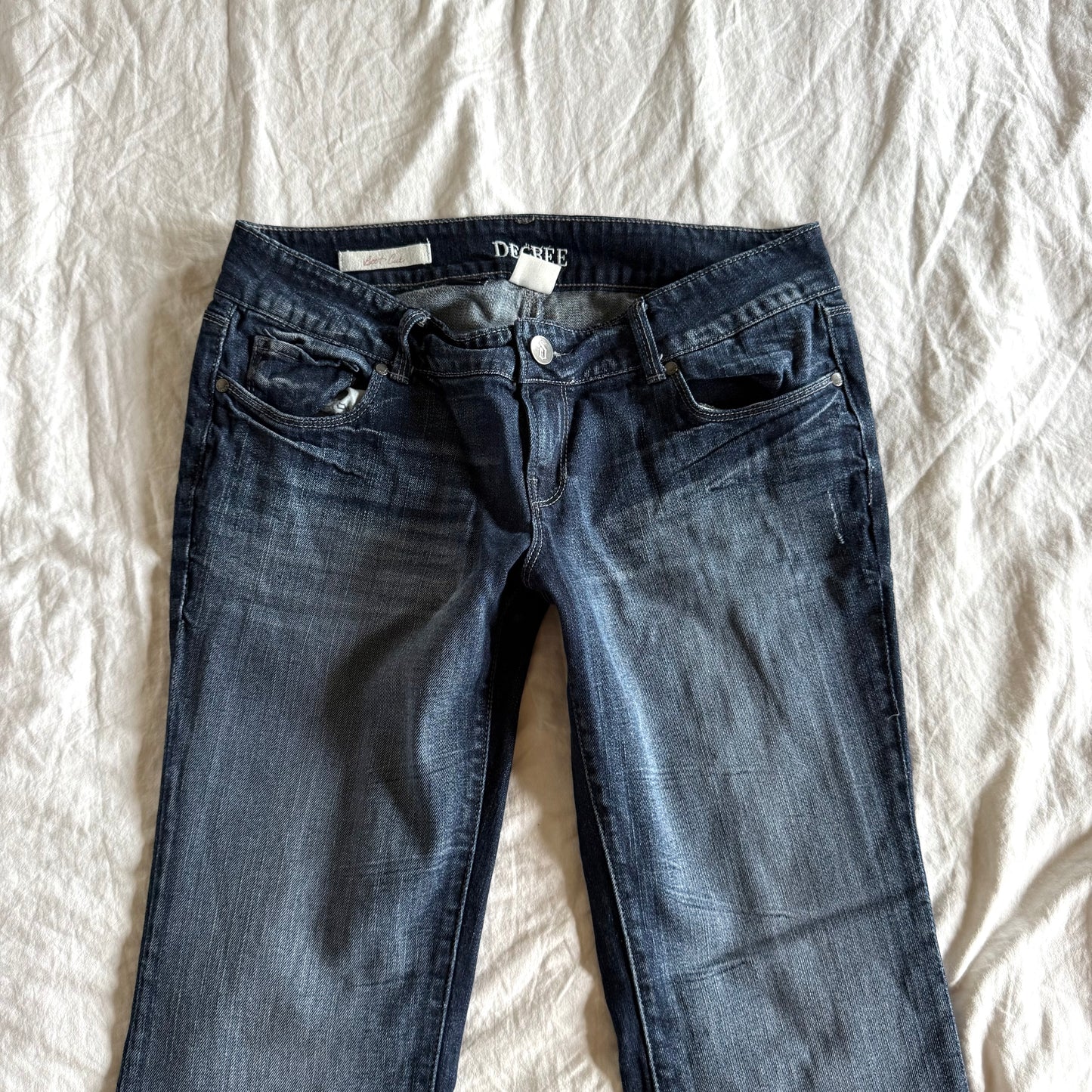 Decree Low-Rise Dark Wash Bootcut Jeans - Size L