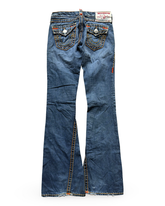 True Religion Low-Rise Flared Jeans (XXS)