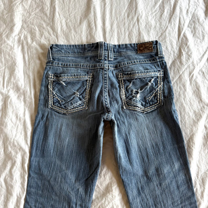 BKE Low-Rise Light Wash Bootcut Jeans - Size L