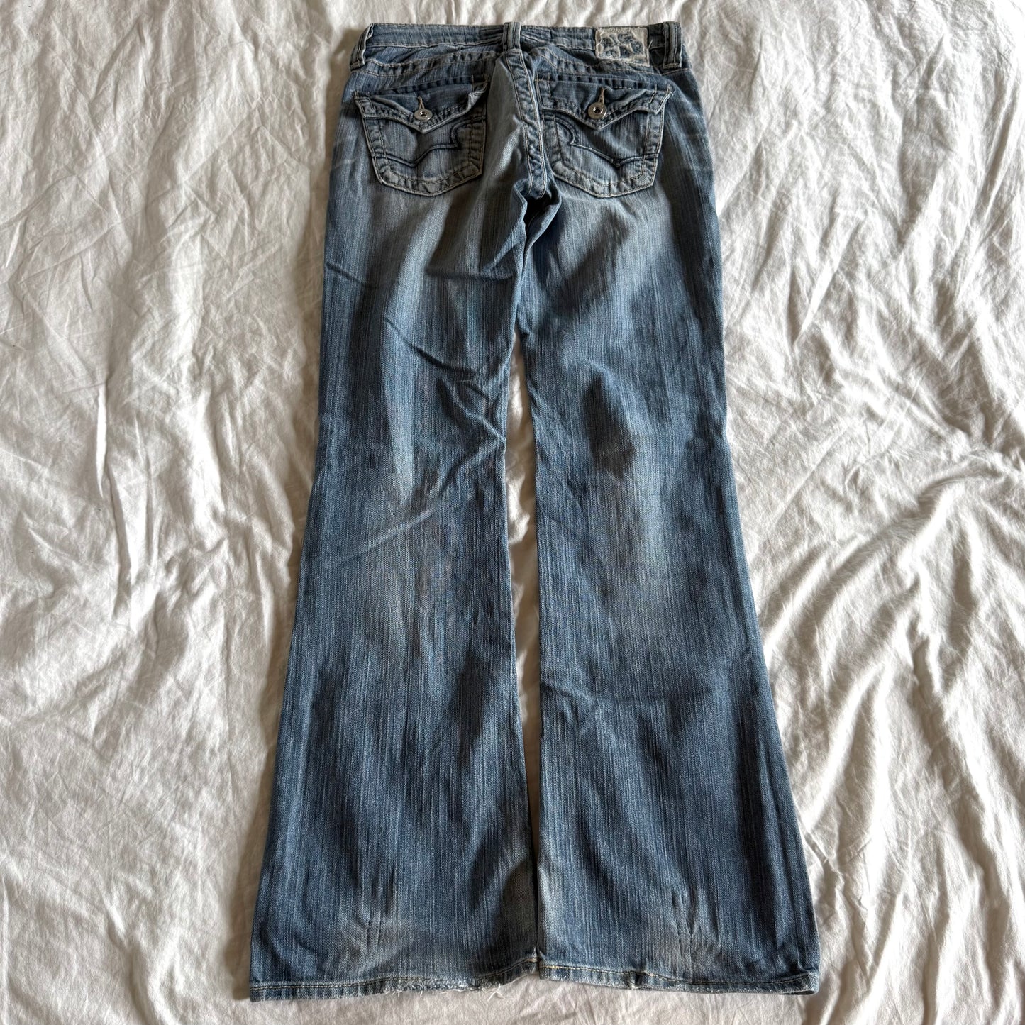 Big Star Low-Rise Light Wash Bootcut Jeans - Size XS/S