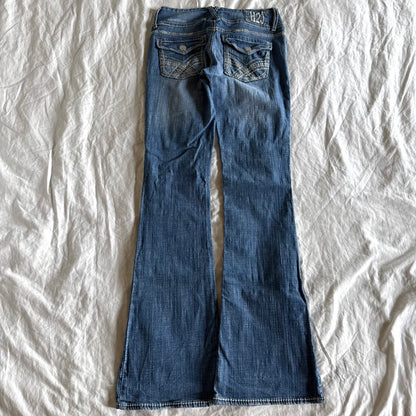 H2J Low-Rise Medium Wash Bootcut Jeans - Size XS