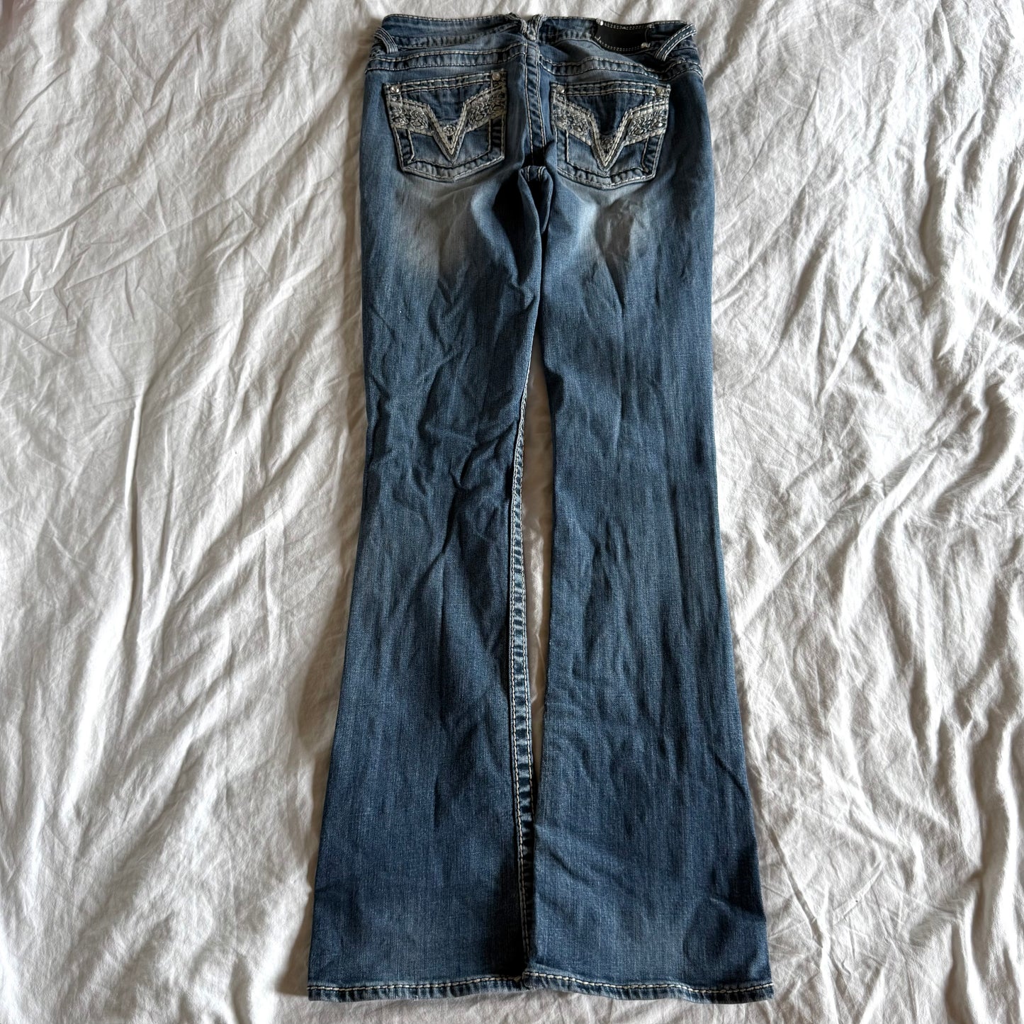 Vigoss Low-Rise Medium Wash Bootcut Jeans - Size XS