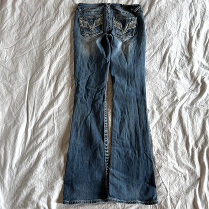 Vigoss Low-Rise Medium Wash Bootcut Jeans - Size XS