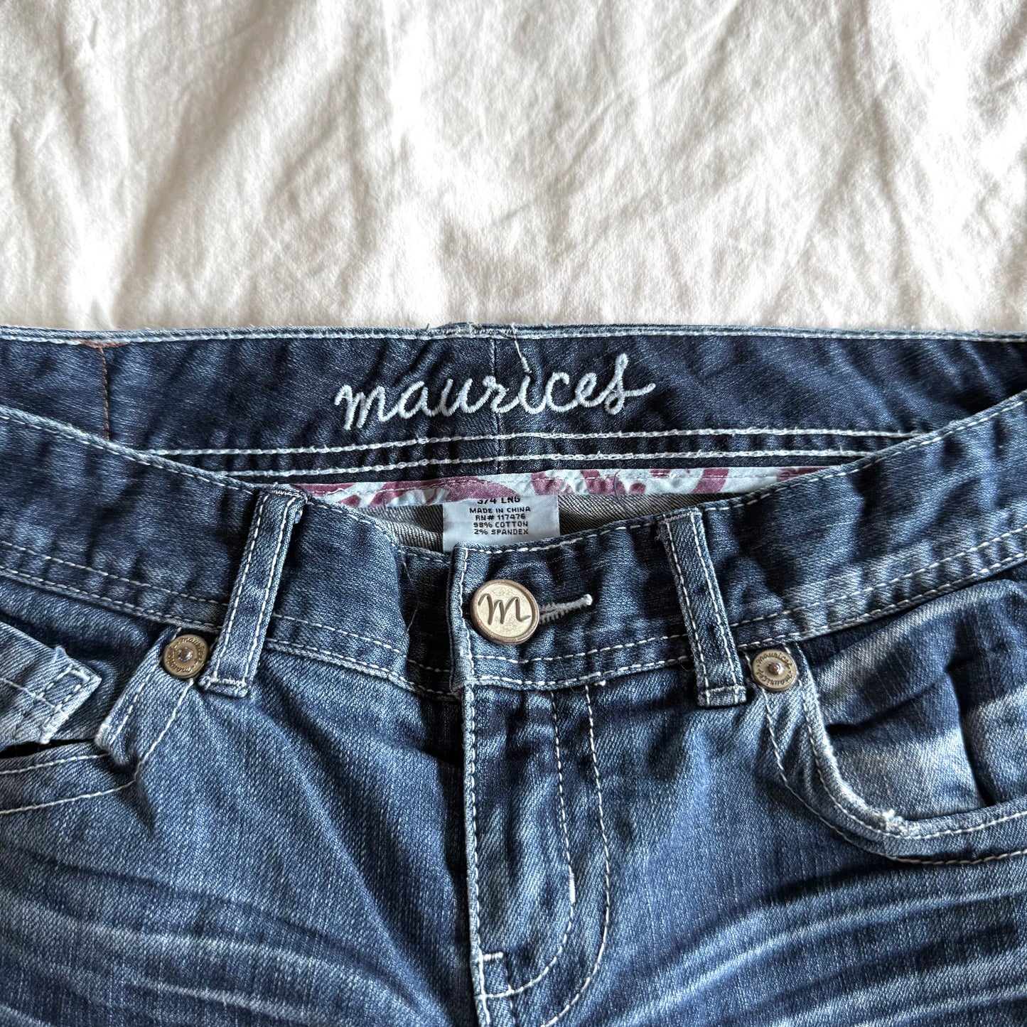 Maurices Low-Rise Medium Wash Bootcut Jeans - Size S