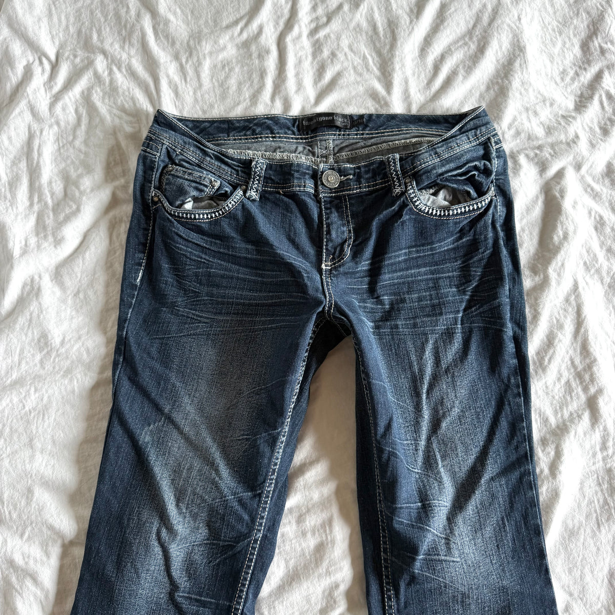 Rue21 Low-Rise Dark Wash Bootcut Jeans - Size L/XL