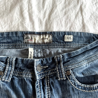 BKE Low-Rise Light Wash Bootcut Jeans - Size L