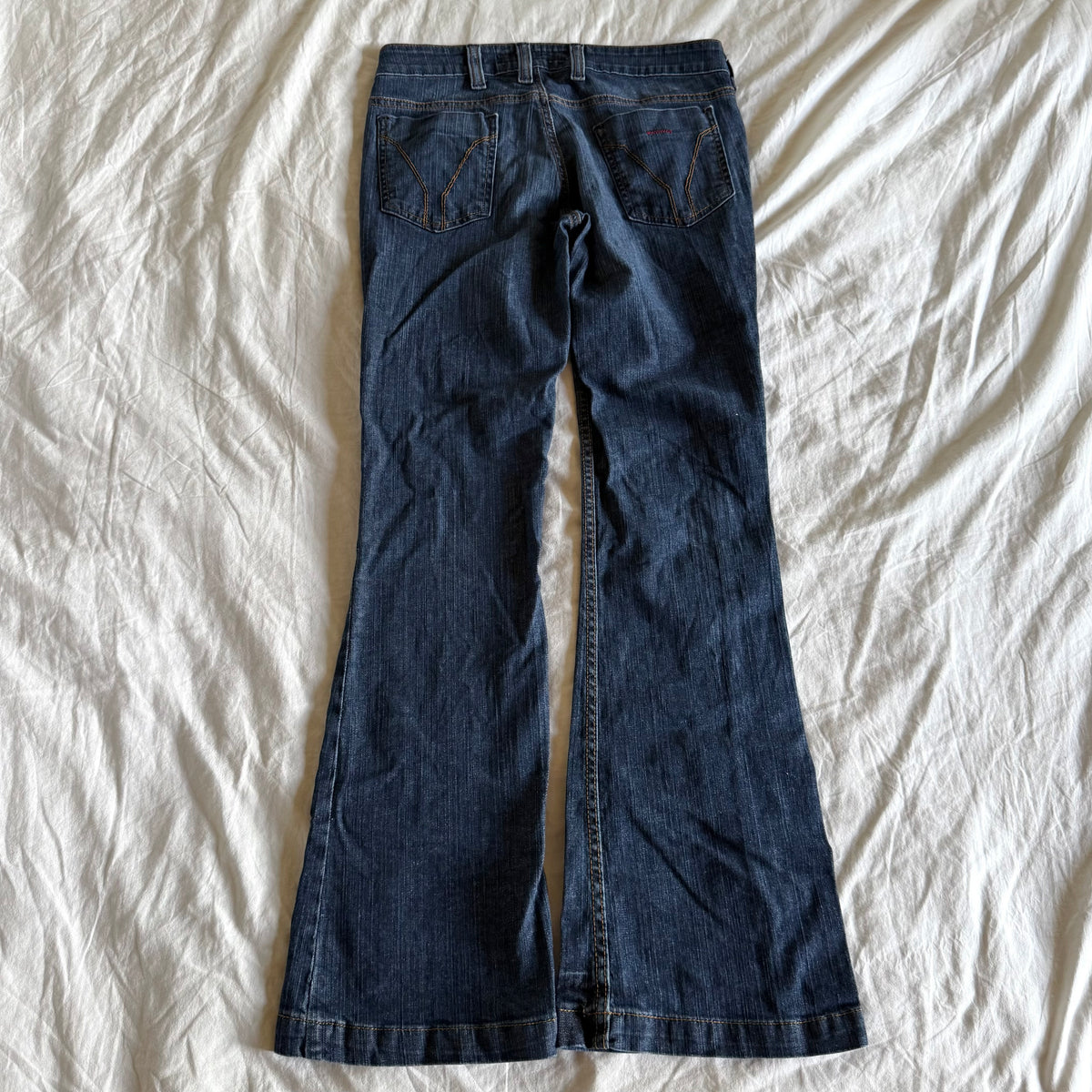 Miss Sixty Low-Rise Dark Wash Bootcut Jeans - Size XS
