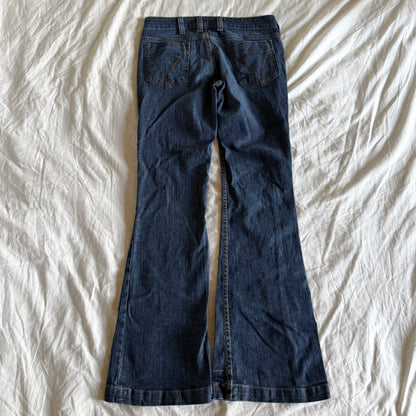 Miss Sixty Low-Rise Dark Wash Bootcut Jeans - Size XS