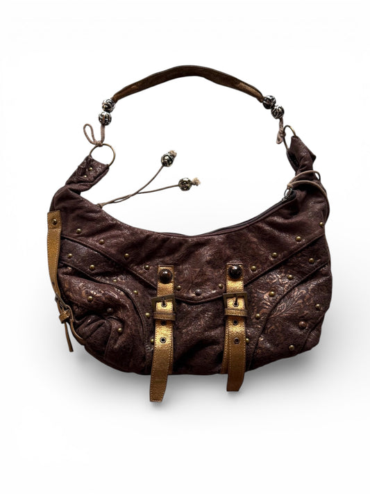Brown Vintage Shoulder City Bag