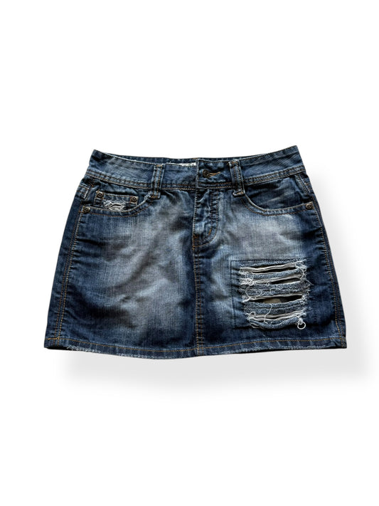 Miss Chic Denim Mini Skirt (M)