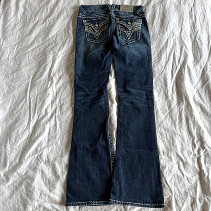 Vigoss Low-Rise Dark Wash Bootcut Jeans - Size XXS