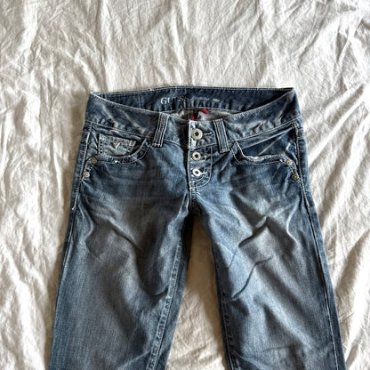 Guess Low-Rise Light Wash Bootcut Jeans - Size S