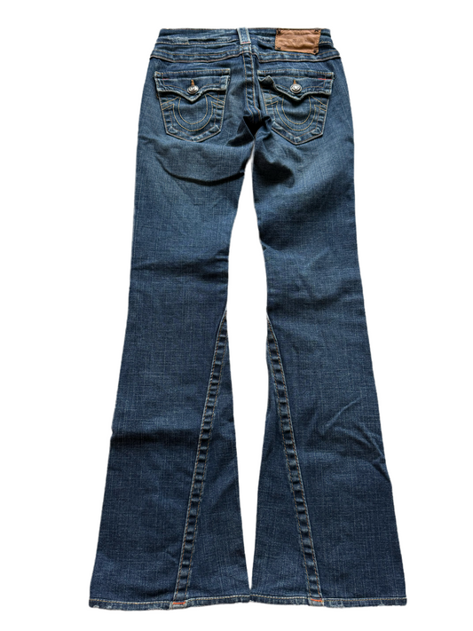 True Religion Low-Rise Flared Jeans (XXS)