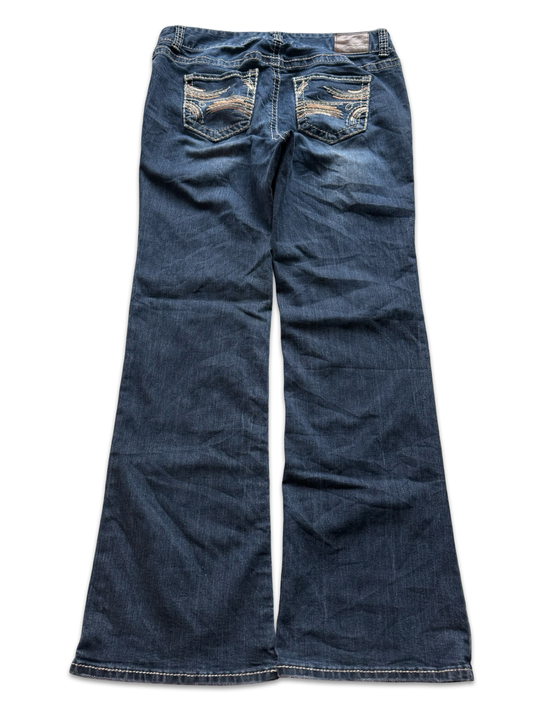 Maurices Mid-Rise Bootcut Jeans (L)