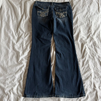 Rue21 Low-Rise Dark Wash Bootcut Jeans - Size L/XL