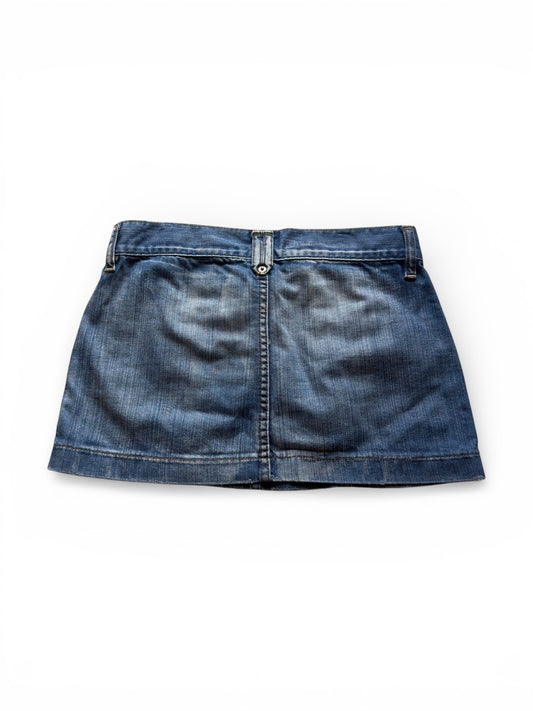 Vintage Denim Mini Skirt (XXS)