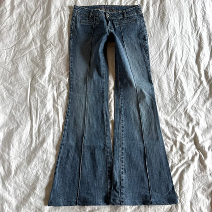 Angels Low-Rise Medium Wash Flared Jeans - Size XS/S