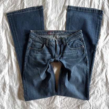 Edc by Esprit Low-Rise Medium Wash Straight Fit Jeans Jeans - Size XXS/XS