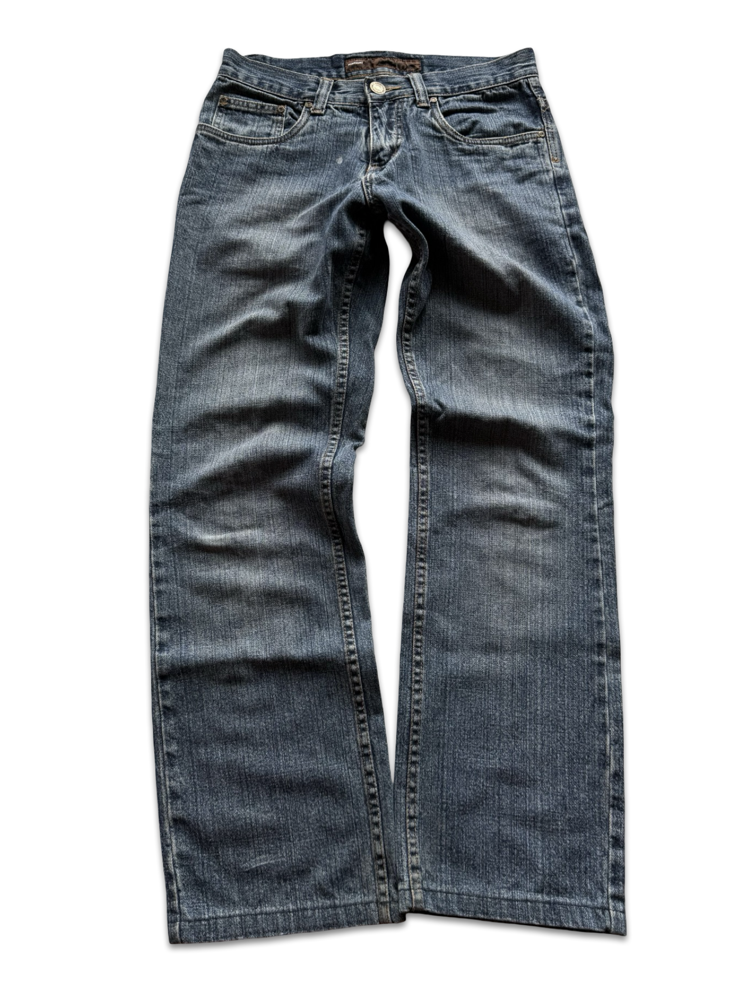 Shine Mid-Rise Baggy Jeans (L)