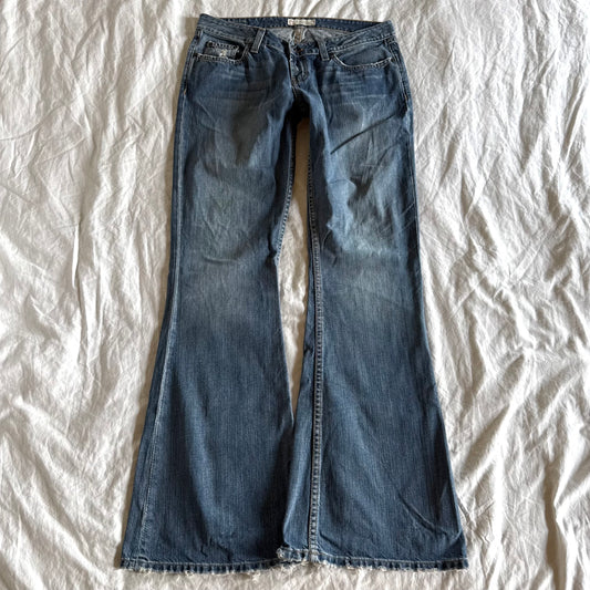 BKE Low-Rise Medium Wash Flared Jeans - Size M