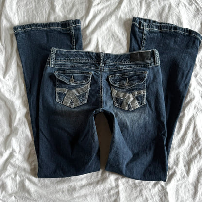 Rue21 Low-Rise Dark Wash Bootcut Jeans - Size L/XL
