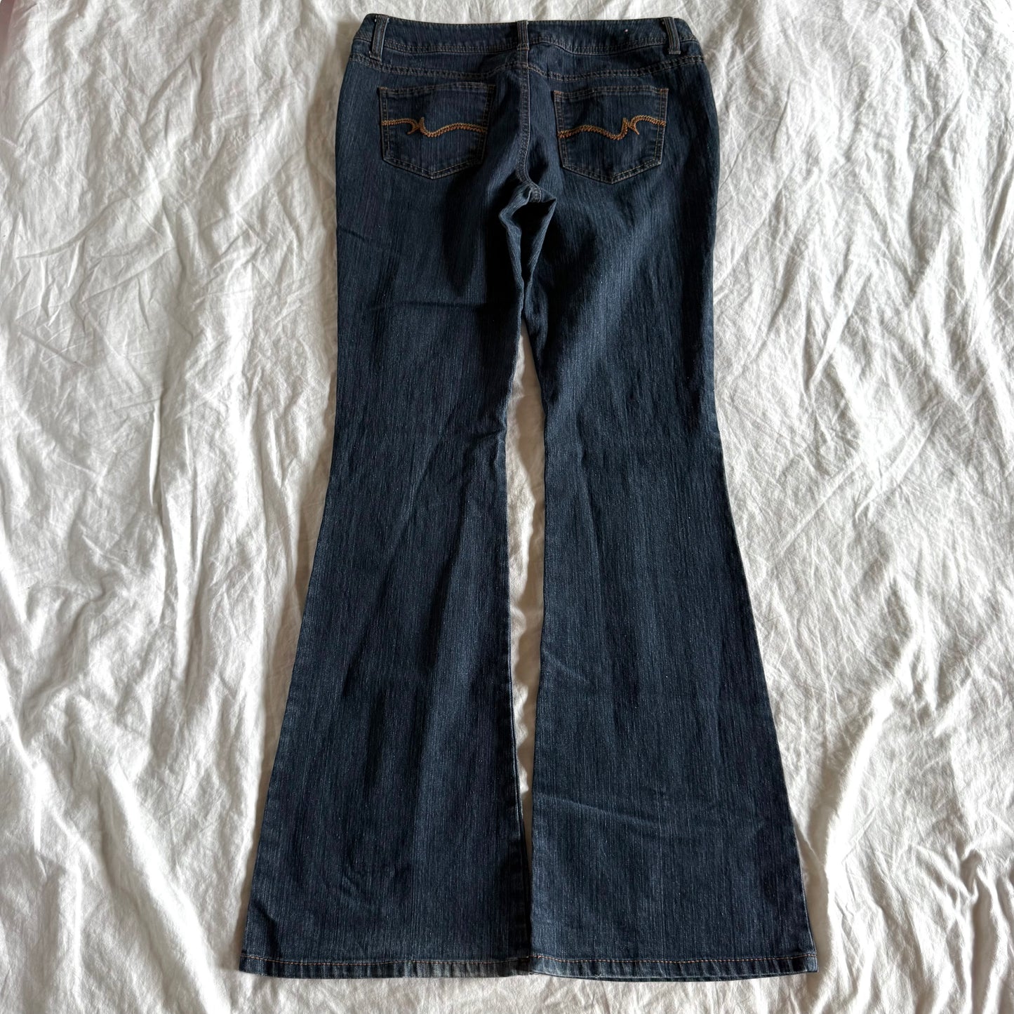 SO Low-Rise Dark Wash Flared Jeans - Size M/L