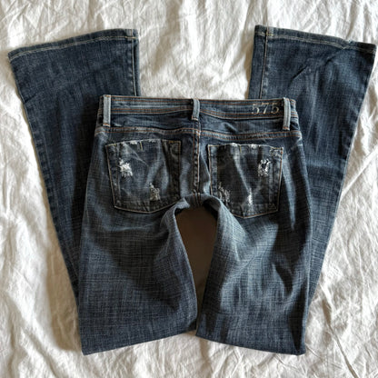 575 Low-Rise Dark Wash Bootcut Jeans - Size XXS