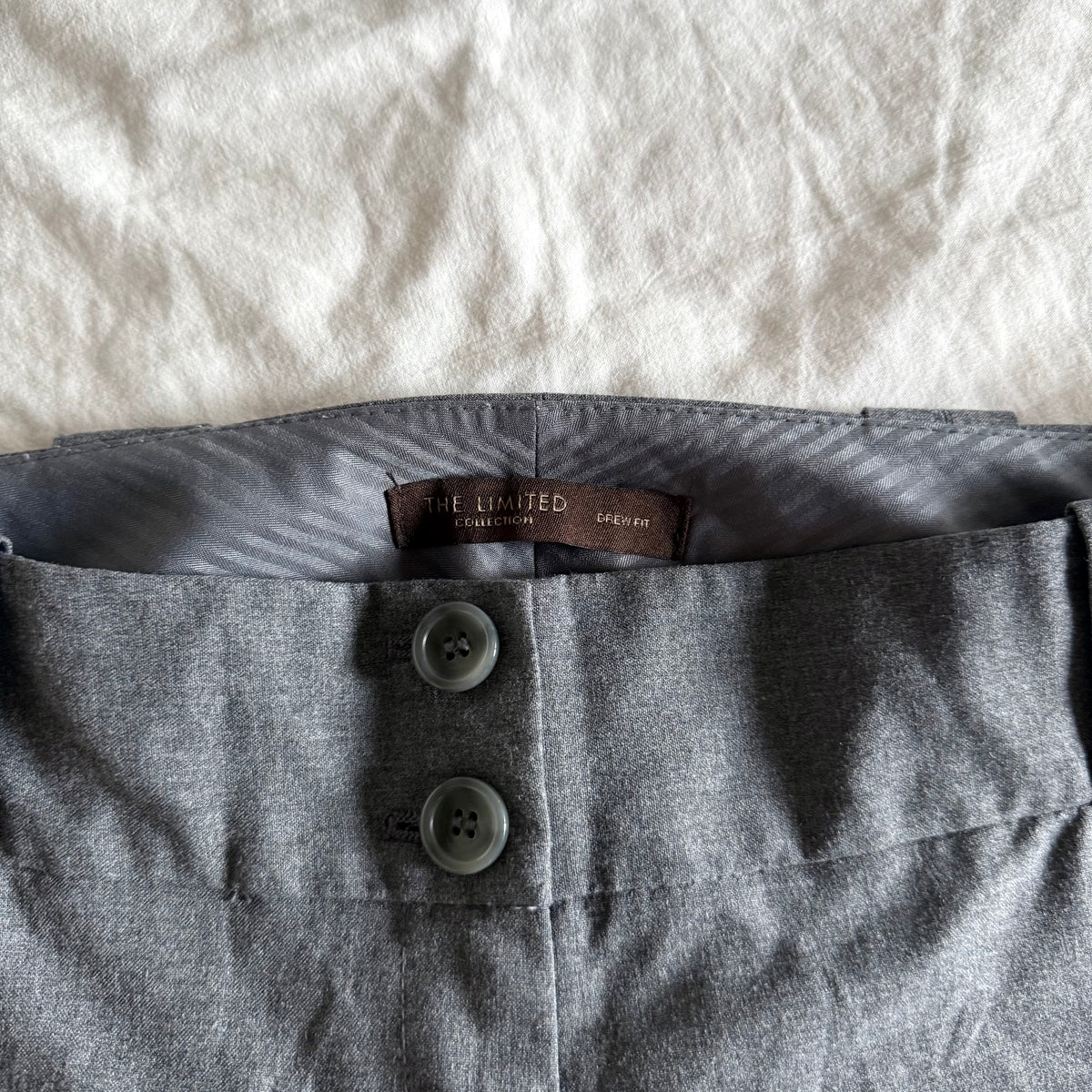 The Limited Low-Rise Office Siren Straight Fit Trousers - Size S