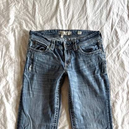BKE Low-Rise Light Wash Bootcut Jeans - Size L
