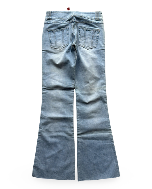 Fishbone Mid-Rise Bootcut Jeans (XS)