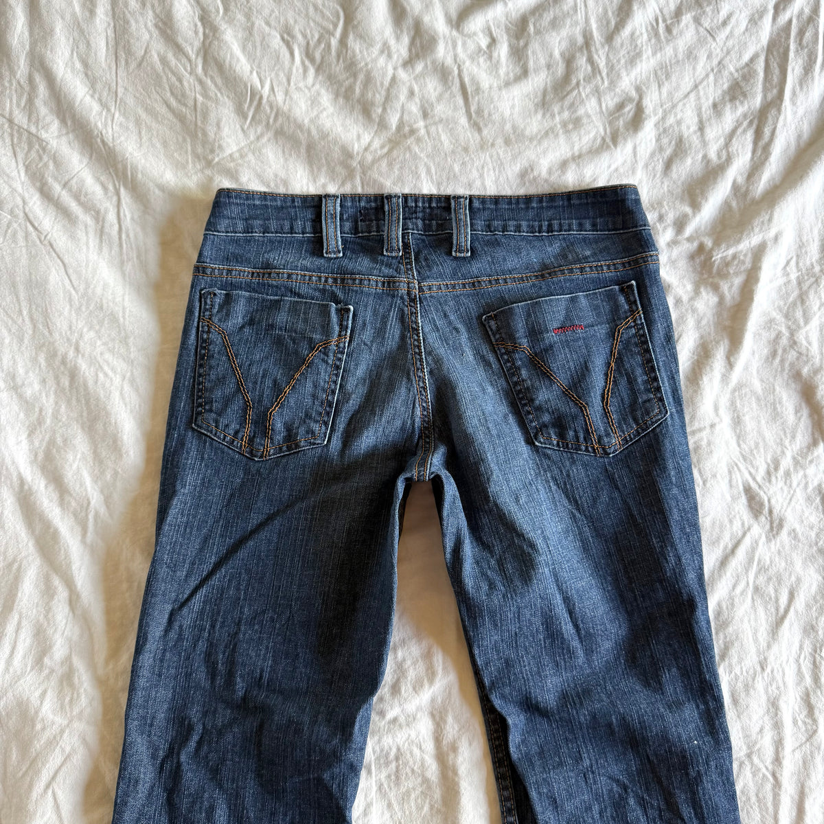 Miss Sixty Low-Rise Dark Wash Bootcut Jeans - Size XS