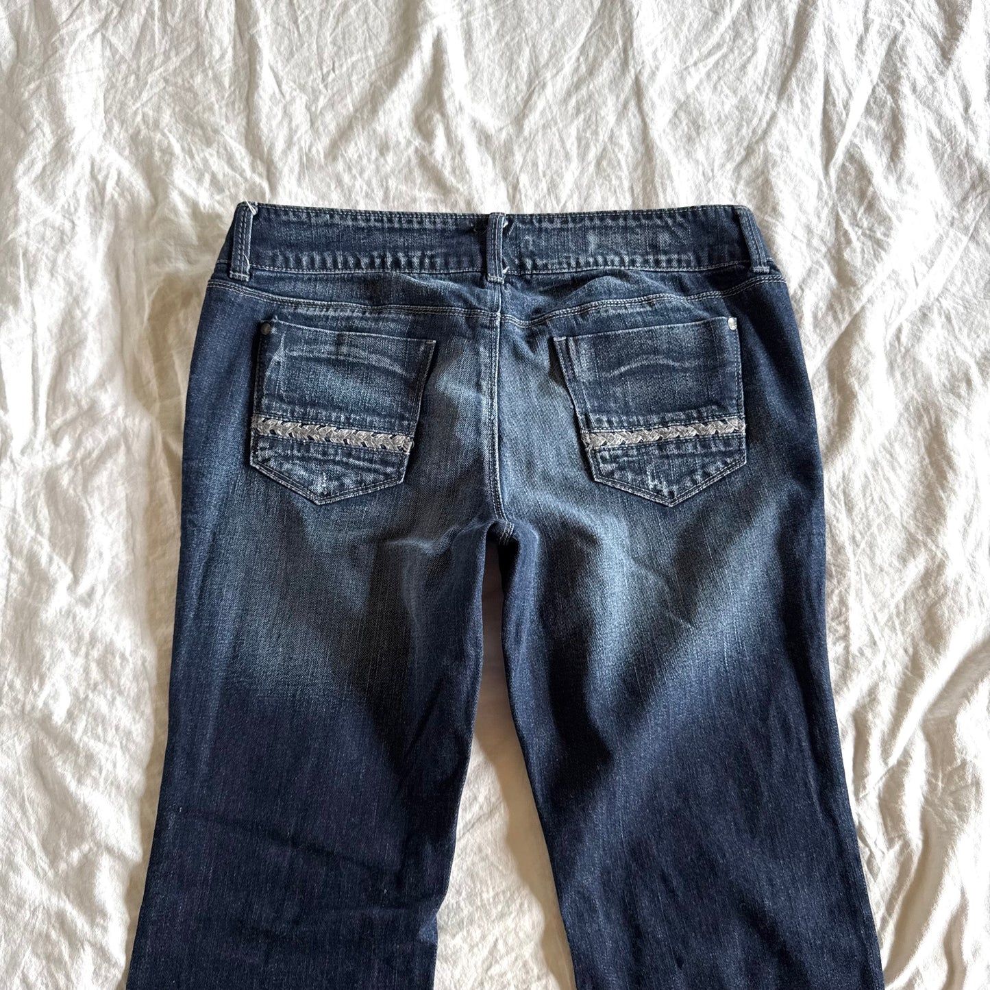 Decree Low-Rise Dark Wash Bootcut Jeans - Size L