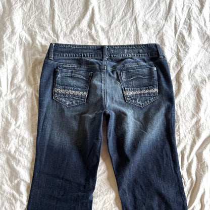 Decree Low-Rise Dark Wash Bootcut Jeans - Size L