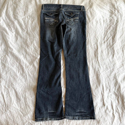 Wallflower Low-Rise Dark Wash Straight Fit Jeans - Size L