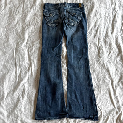 Maurices Ultra Low-Rise Medium Wash Bootcut Jeans - Size XXS