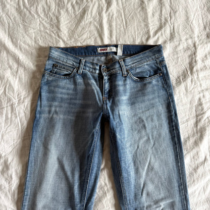 Only Low-Rise Light Wash Straight Fit Jeans - Size L