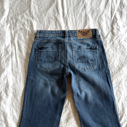 Edc by Esprit Low-Rise Medium Wash Straight Fit Jeans Jeans - Size XXS/XS