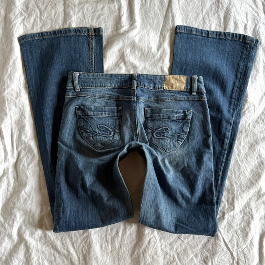 Edc by Esprit Low-Rise Medium Wash Bootcut Jeans - Size S/M