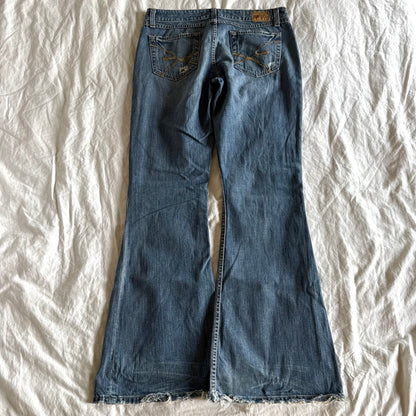 BKE Low-Rise Medium Wash Flared Jeans - Size M