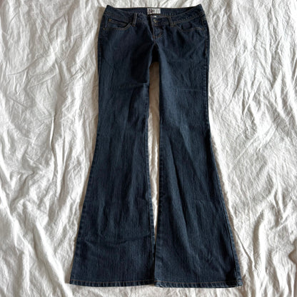 SO Low-Rise Dark Wash Flared Jeans - Size M/L