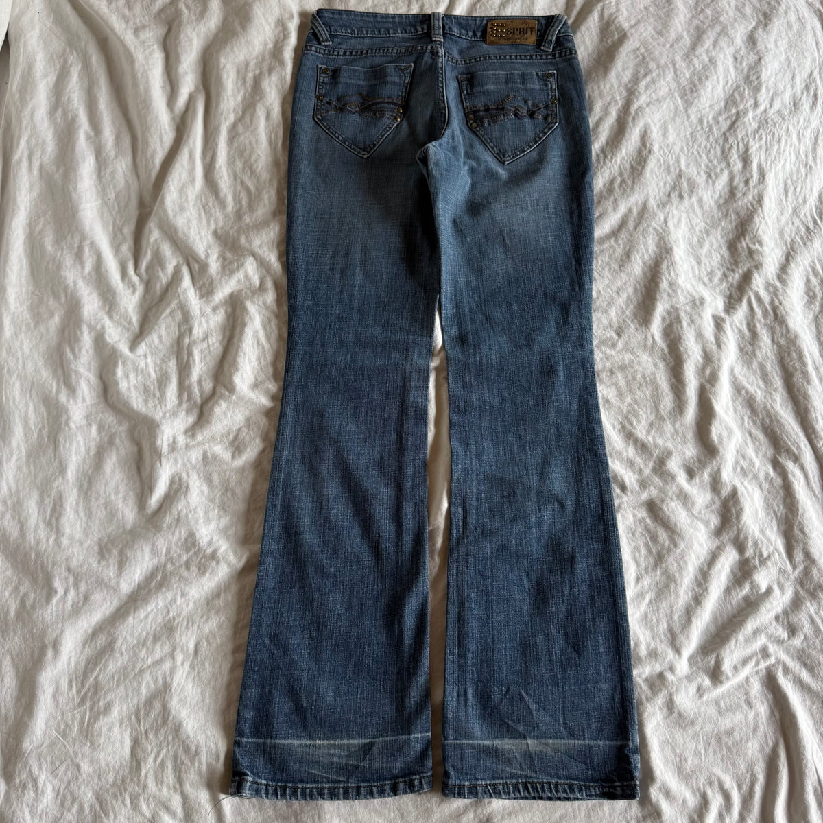 Esprit Low/Mid-Rise Medium Wash Straight Fit Jeans - Size S
