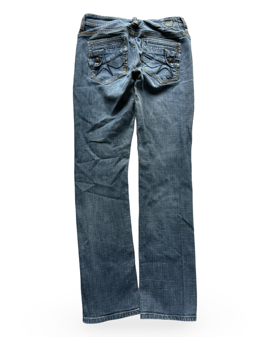 Vintage Low-Rise Straight Fit Jeans (XXS)