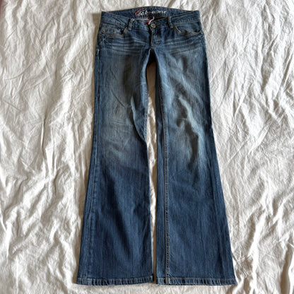 Edc by Esprit Low-Rise Medium Wash Bootcut Jeans - Size S/M