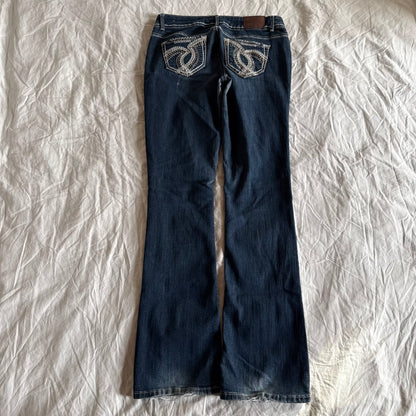 Maurices Low-Rise Dark Wash Straight Fit Jeans - Size M