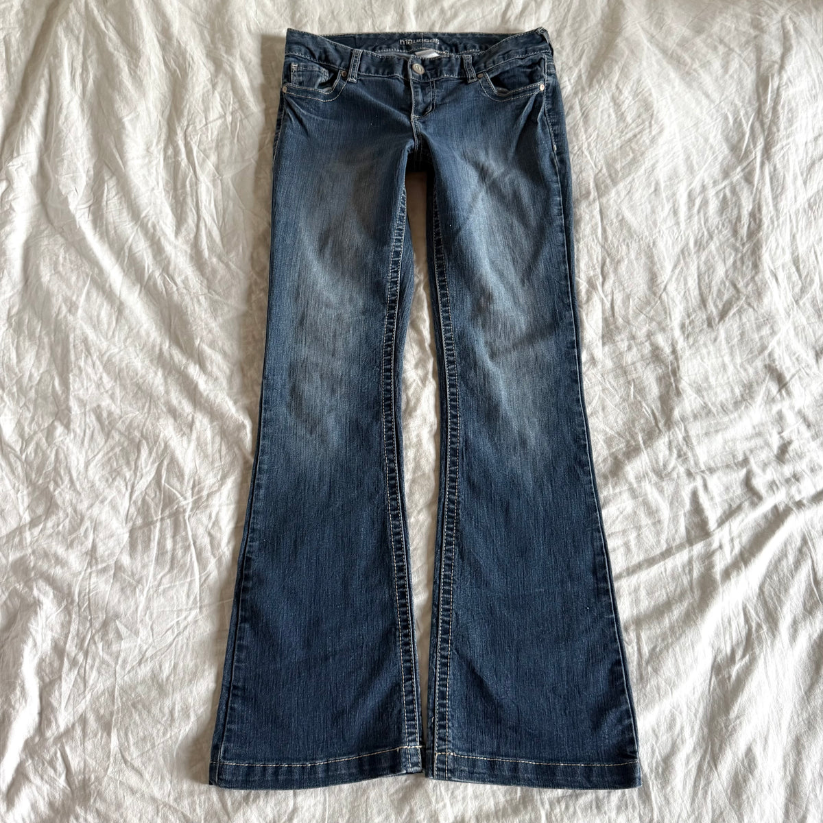 Maurices Low-Rise Medium Wash Bootcut Jeans - Size M