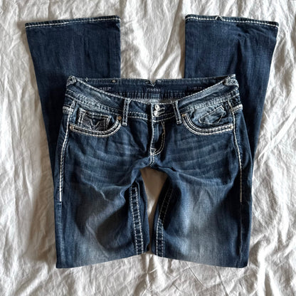 Vigoss Low-Rise Medium Wash Bootcut Jeans - Size M