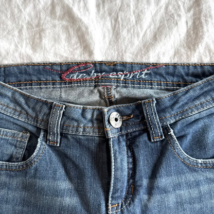 Edc by Esprit Low-Rise Medium Wash Straight Fit Jeans Jeans - Size XXS/XS