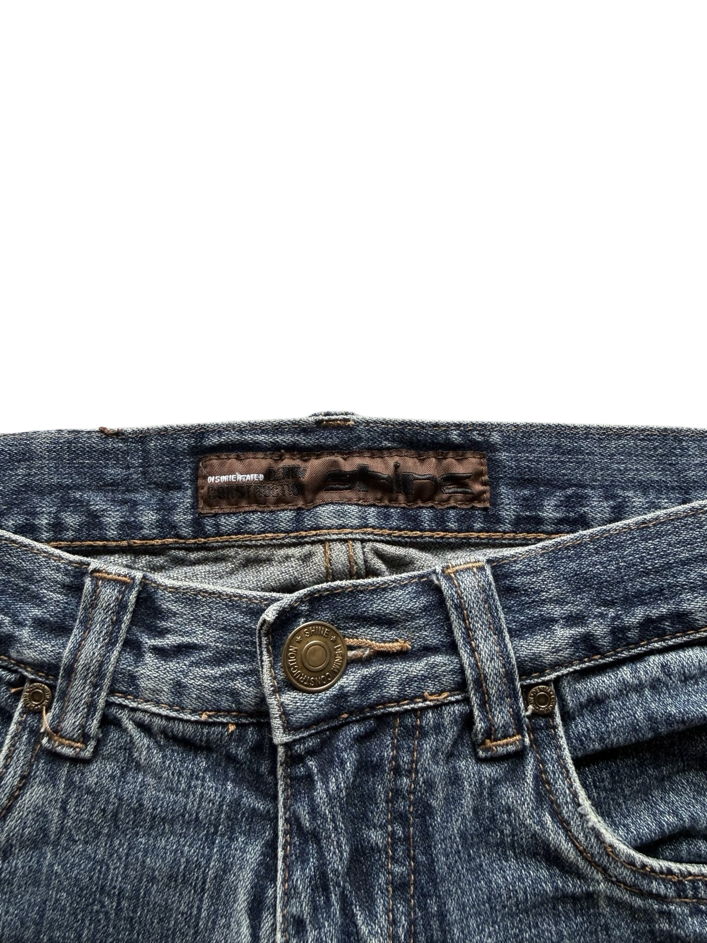 Shine Mid-Rise Baggy Jeans (L)